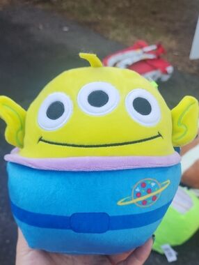 Disney Alien Plush - Yellow & Blue Three-Eyed Space Buddy